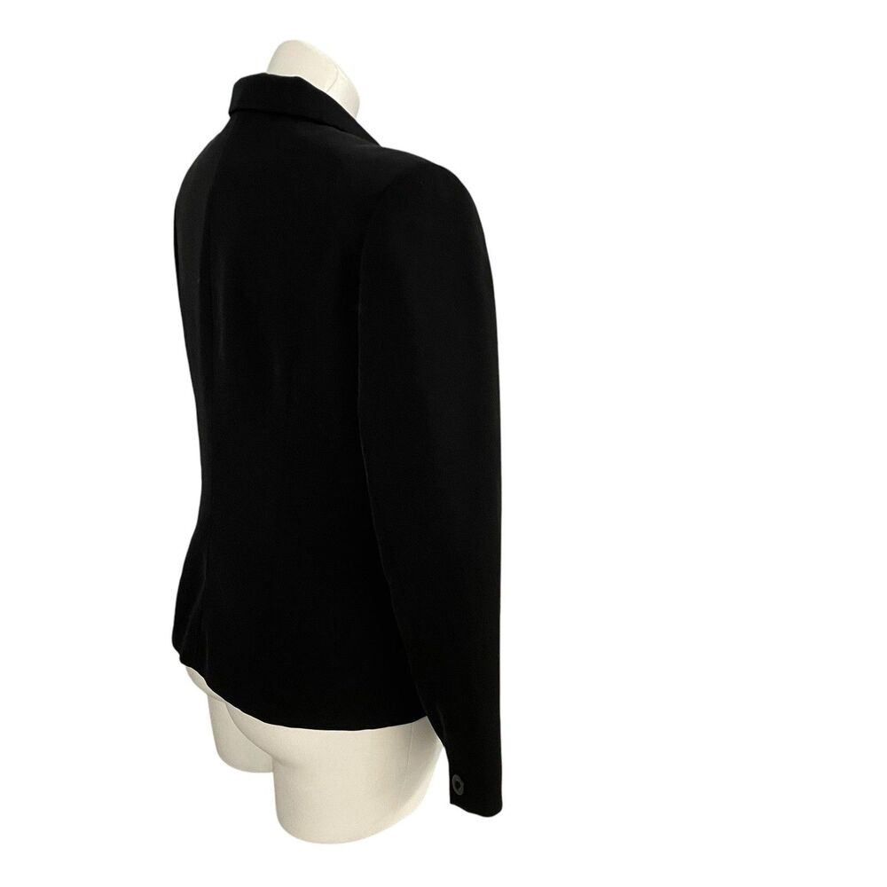 Jennifer Moore Blazer Womens 10 Black Utility Jacket Officecore Corpcore Career - Picture 3 of 15
